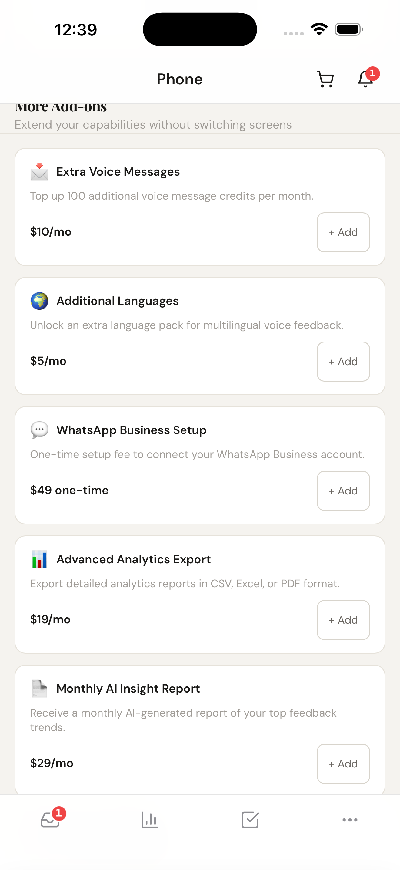 Add-ons marketplace